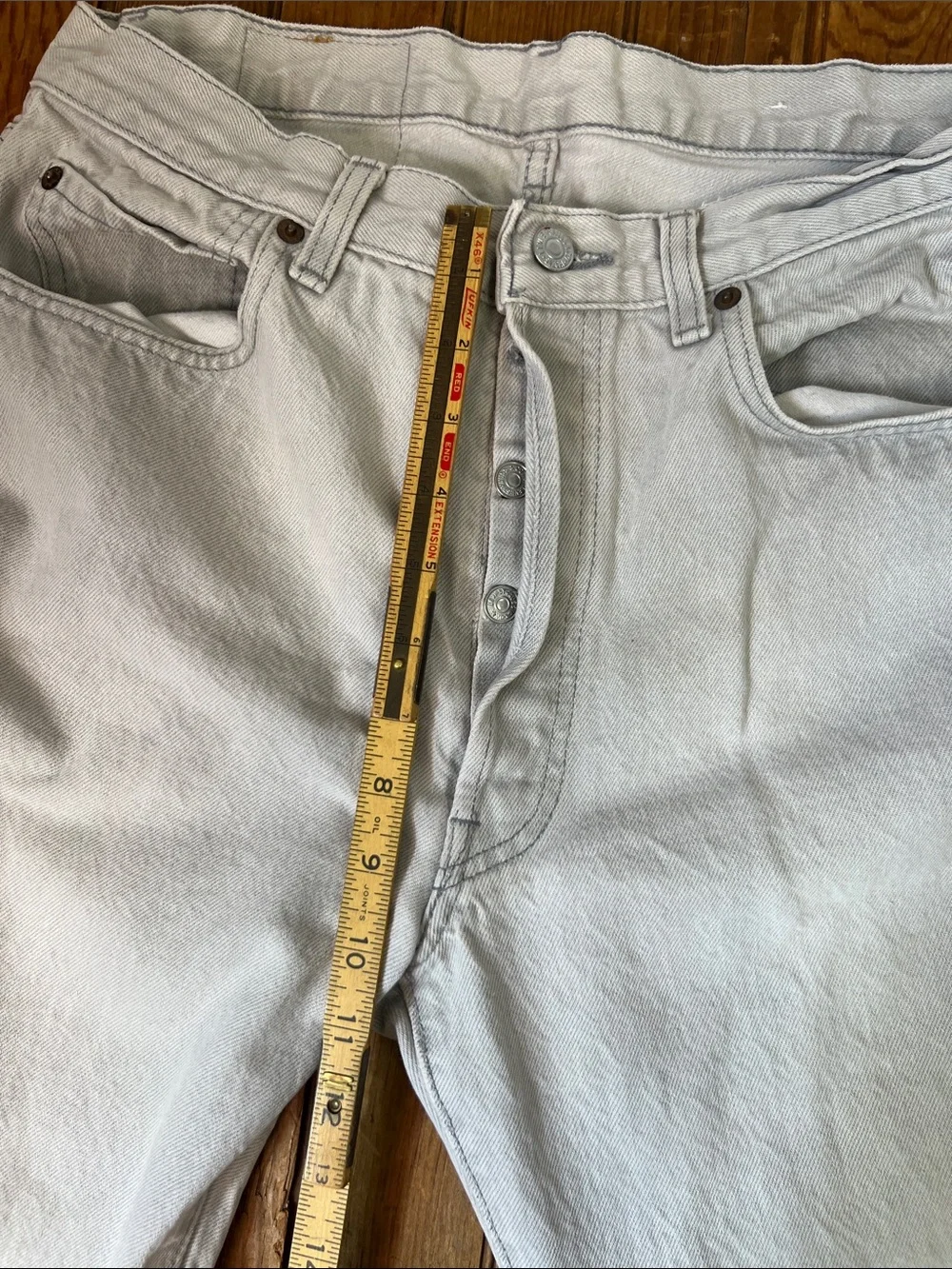 Vintage 80s Levi's 501 Jeans Men's Light Denim made in USA size 34 34